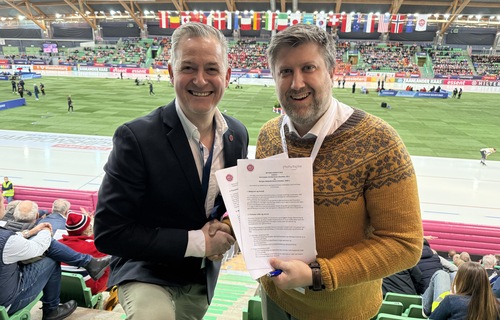 Når idrett og næringsliv spiller på lag - ny avtale signert med Norges Skøyteforbund
