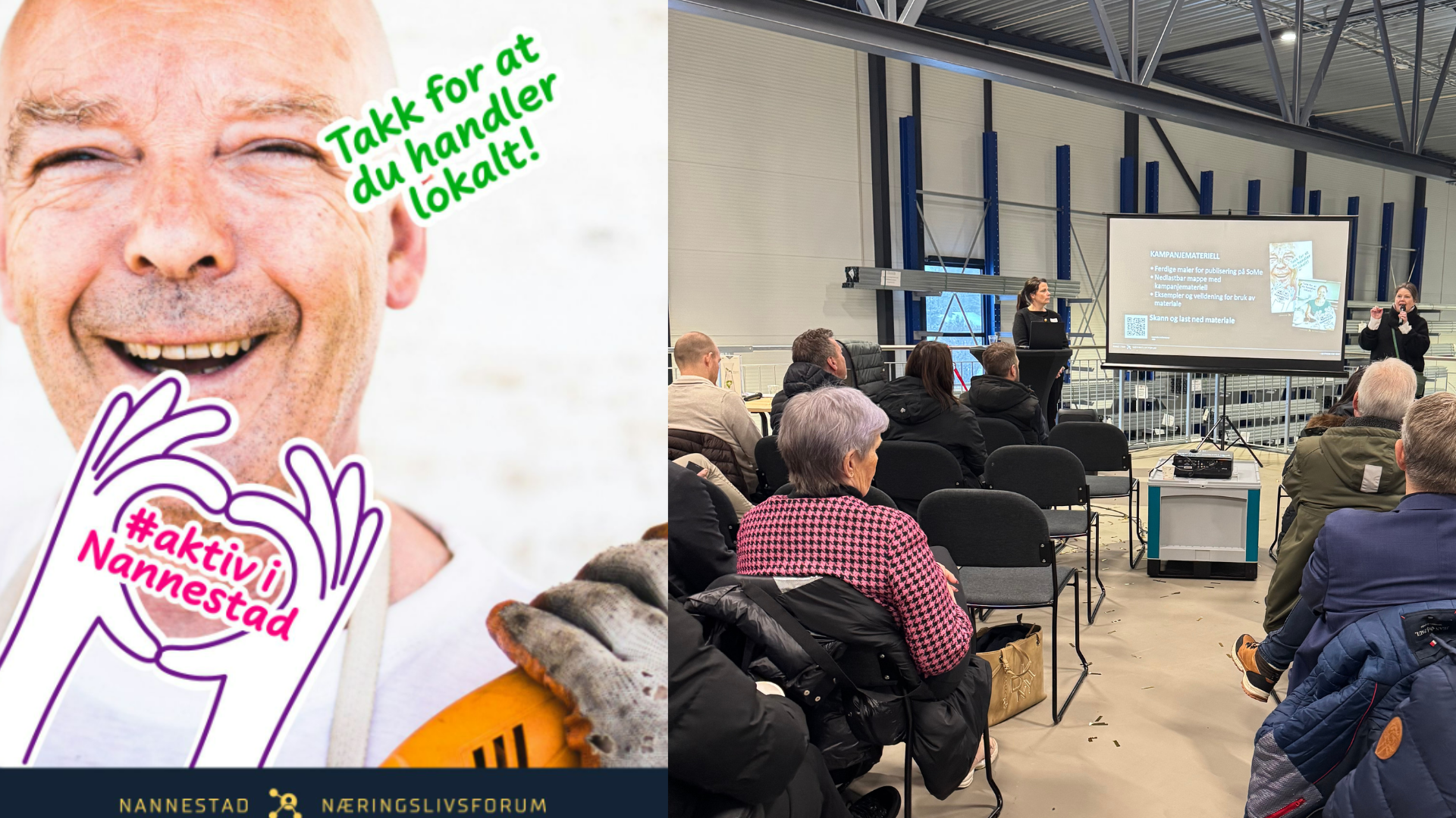 Kampanjemateriell: RÅW Studio Handle lokalt Nannestad
